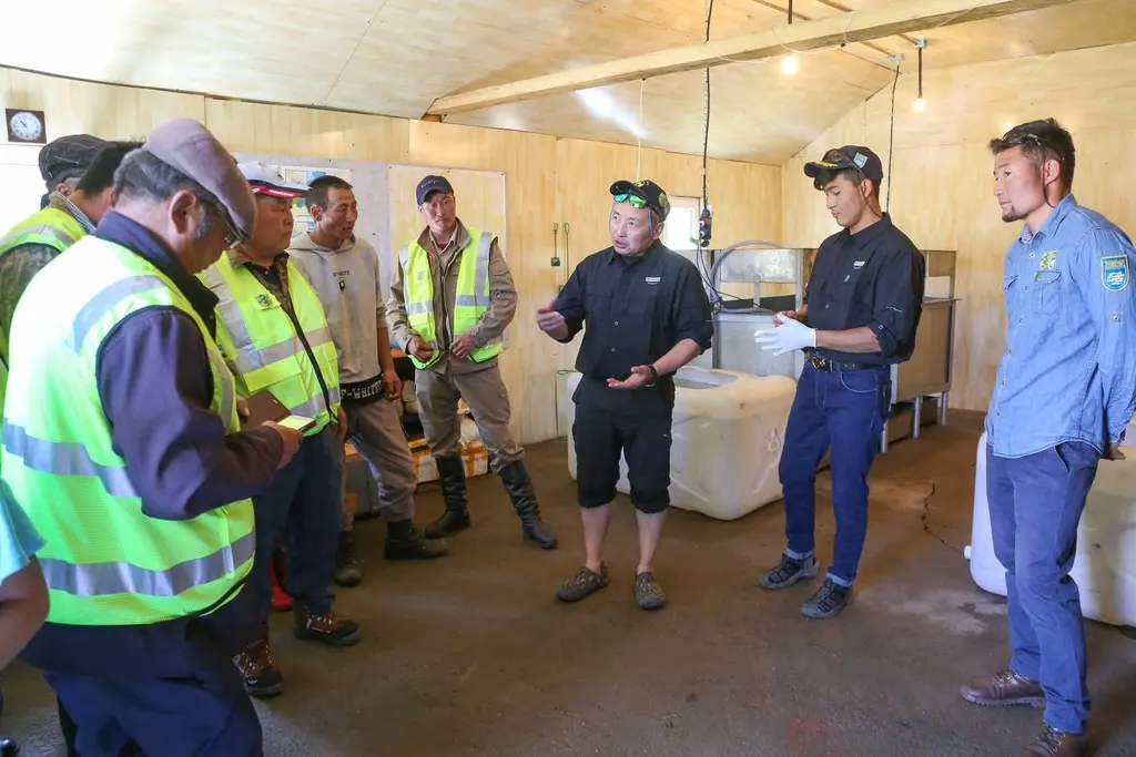 Mongolian river landscape